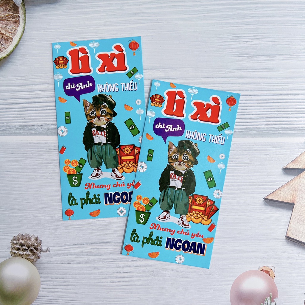 100 bao lì xì TREND năm GIÁP THÌN 2024, bao lì xì tết