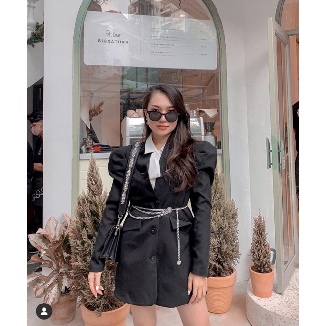 Đai váy áo xích vàng thả kiểu sang chảnh - Dây xích eo thắt váy áo nữ kim loại ( ĐV009 ) cá tính Meo shop