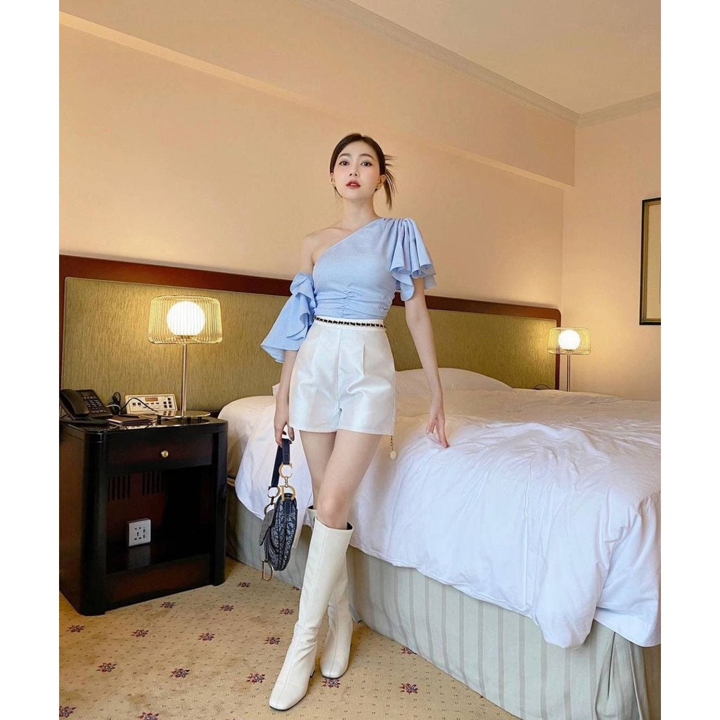 Áo Lệch Vai Cánh Tiên HIT (XANH)