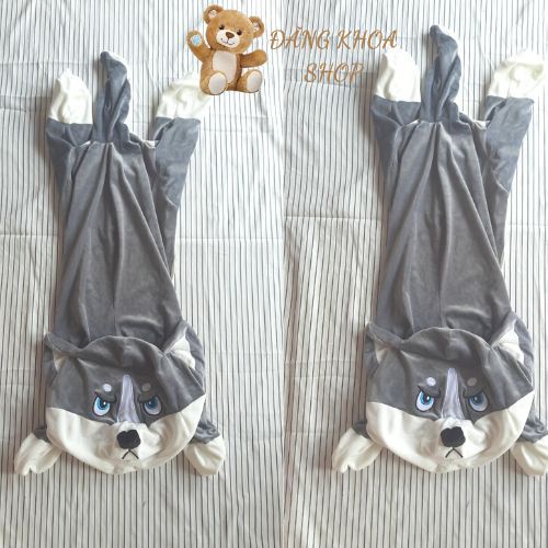 Vỏ Chó Husky Nhồi Bông Mặt Ngáo Siêu Đẹp, Cute - Quà Tặng Gấu Bông Dễ Thương ĐĂNG KHOA