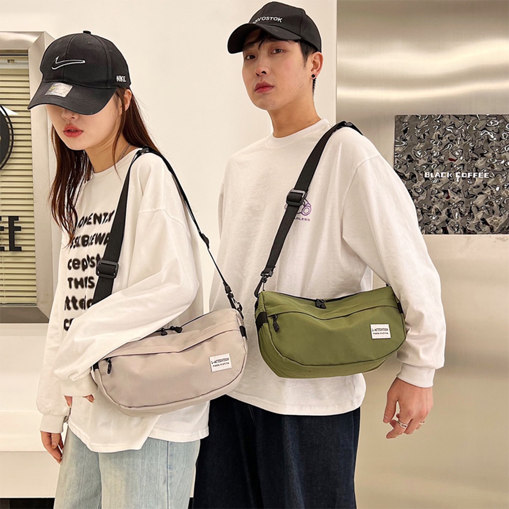 Túi Đeo Chéo Nam Nữ Vải Canvas Chống Thấm Nước Thời Trang Hàn Quốc Cao Cấp TX34