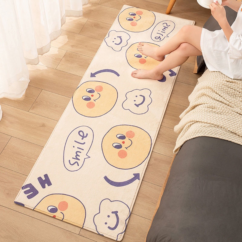 Thảm Lót Sàn Phòng Ngủ Chống Trượt/Chống Bụi Họa Tiết Hoạt Hình Dễ Thương