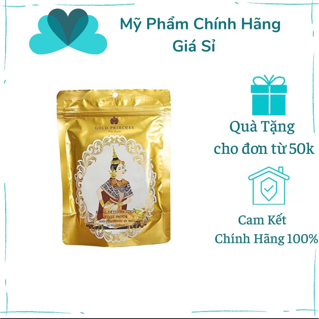 Miếng Dán Thải Độc Chân Gold Princess (10 miếng)