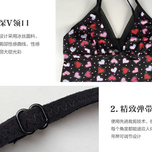Váy ngủ hai dây thun lụa lạnh 🔥SIÊU SALE🔥 tim nhí đen sexy gợi cảm giá rẻ đồ ngủ bầu cao cấp bigsize tới 62kg | WebRaoVat - webraovat.net.vn