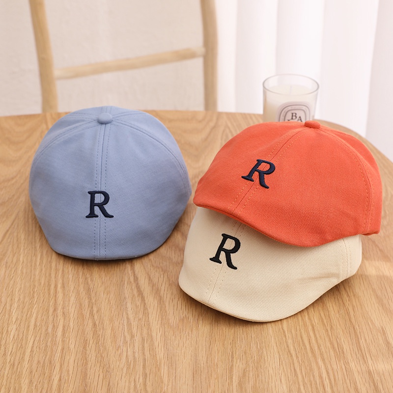 Mũ Beret Thêu Chữ R Mới Cho Trẻ Em