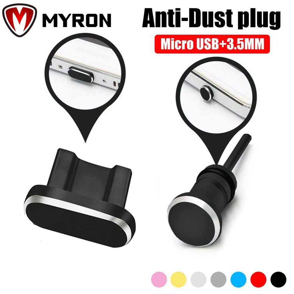 Nút Kim Loại Bịt Chống Bụi Cổng Sạc Tai Nghe 3.5mm Cho Điện Thoại Android