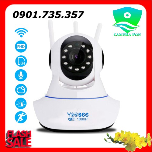 Camera yoosee 3 râu 2.0 Full HD 1080P | WebRaoVat - webraovat.net.vn