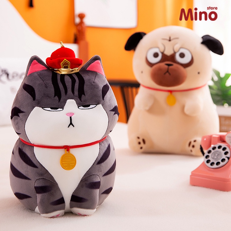 [Mã BMBAU50 giảm 7% đơn 99K] Gấu Bông Mèo Hoàng Thượng Nhồi Bông Cute Dễ Thương Siêu To Mềm Mại MINO TH6