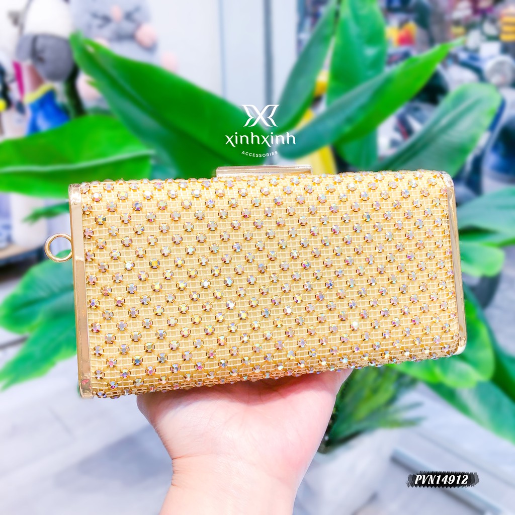 Túi clutch cầm tay chữ nhật cao cấp sang chảnh cho phái nữ - Xinh Xinh Accessories