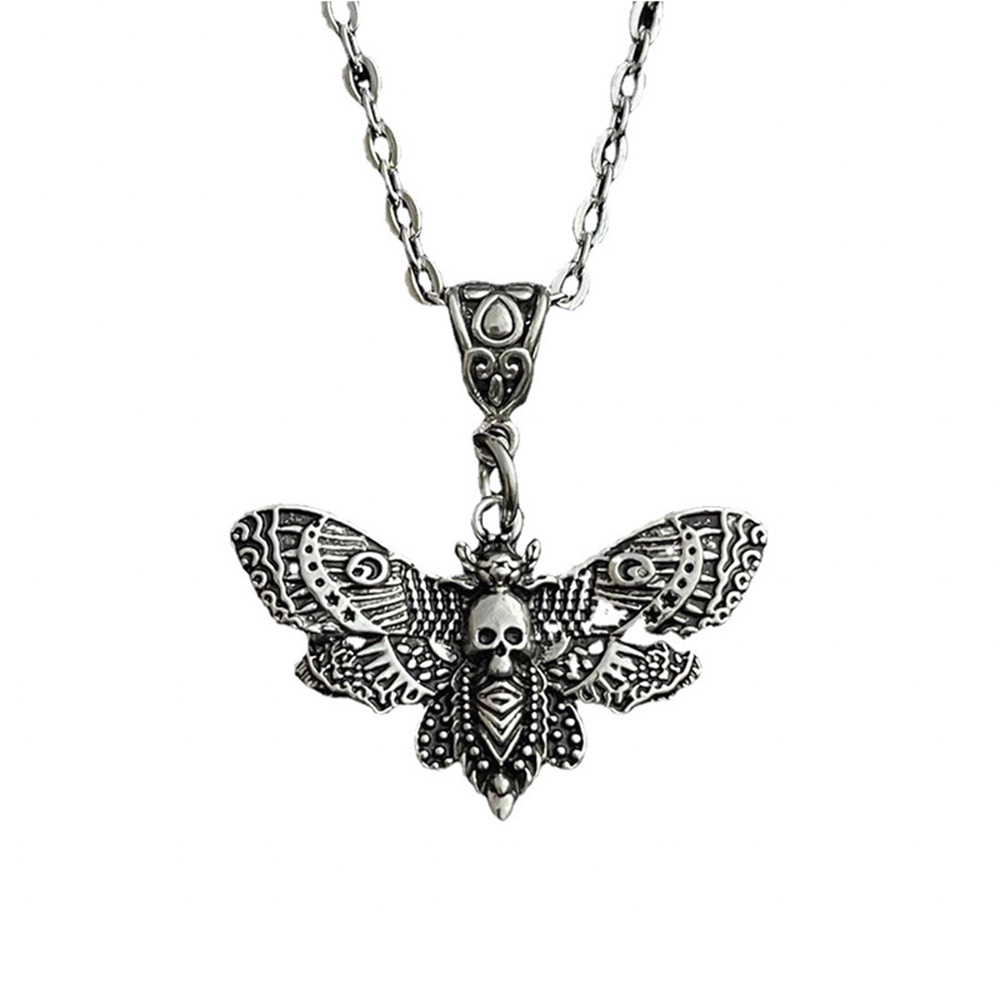 Dây Chuyền Cặp Đôi Mặt Hình Đầu Lâu Trái Tim Ma Quỷ Phong Cách Punk hip Hop Sáng Tạo