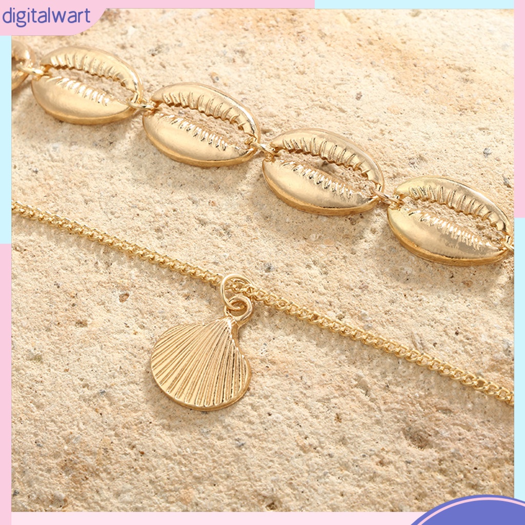 Vòng Cổ Choker Mặt Hình Vỏ Sò Thời Trang Đi Biển Cho Nữ