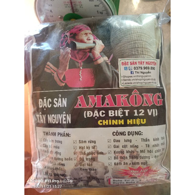Amakong 12 vị Đặc Sản Tây Nguyên (Thang 1.5kg)
