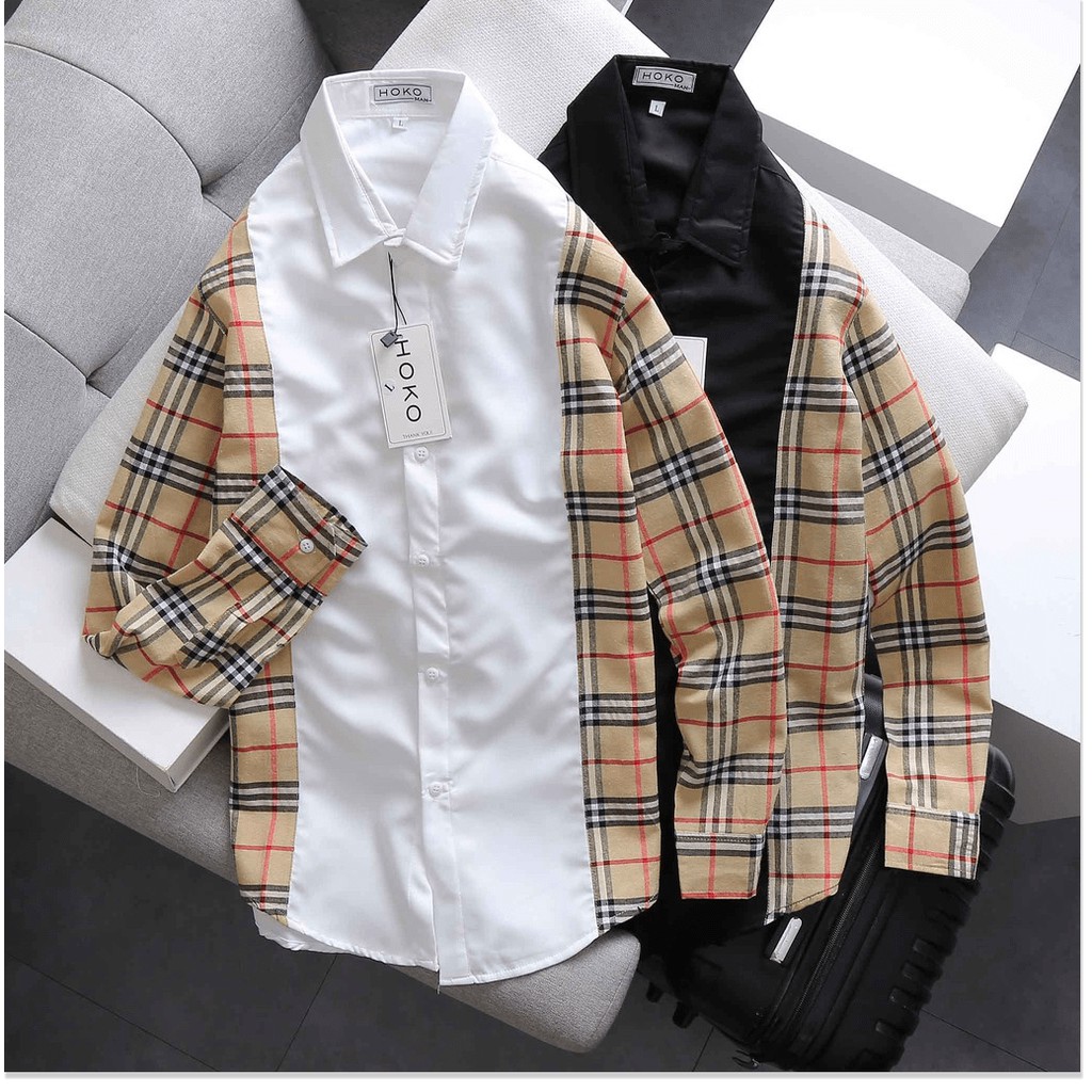 Áo sơ mi 3D TAY DÀI nam caro cực chất bao đẹp dành cho anh em KOKO MI STORE