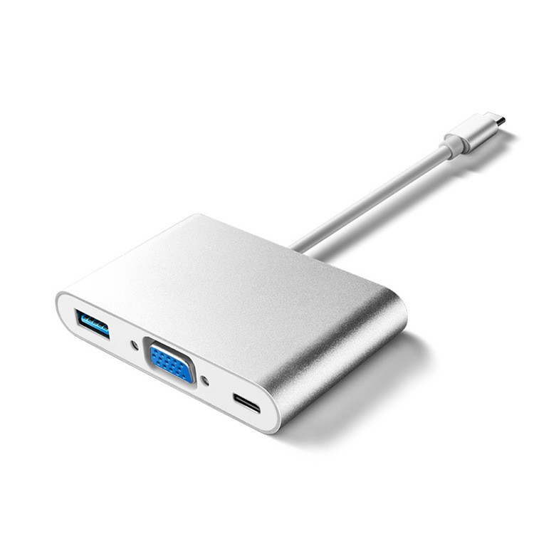 Cáp chuyển đổi USB Type c sang VGA, USB 3.0, USB C ( USB Type c to VGA ) | BigBuy360 - bigbuy360.vn