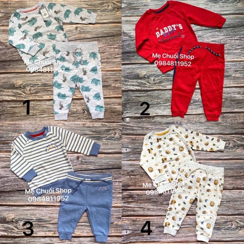 Bộ nỉ bông Prinmark dư xịn cho bé