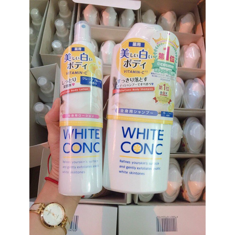 Sữa Tắm Trắng White Conc Body Vitamin C 360ml