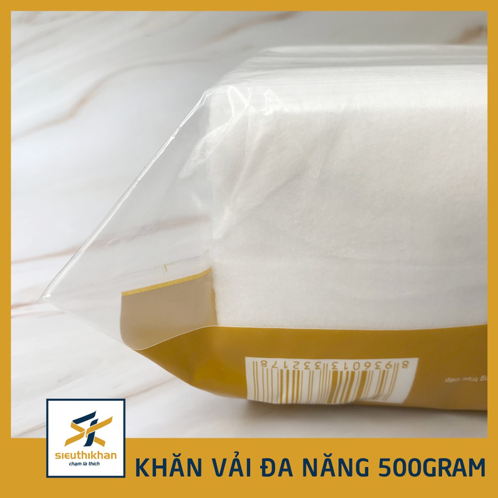 Khăn vải đa năng cao cấp, túi 500gram, kích thước 13x19cm thấm nước, không ra bông | SIÊU THỊ KHĂN