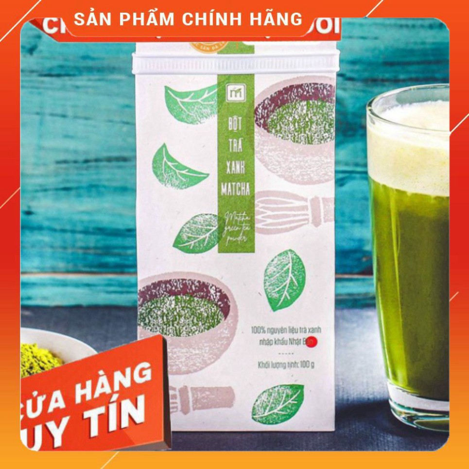 LANGFARM | Bột trà xanh matcha, Bịch 100g Thương Hiệu Matchi Matcha làm thức uống giải khát hàng ngày, tốt cho sức KHỎE