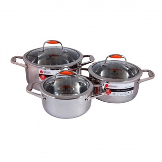 Bộ nồi elmich inox 304 matador 3 chiếc cỡ 18,20,24cm el0123 2350123