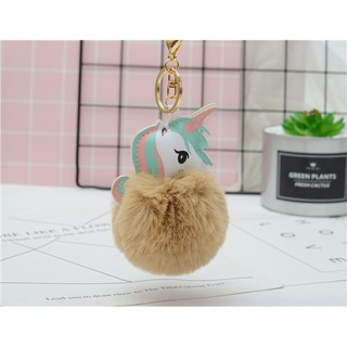 Móc khóa kỳ lân cục bông độc đáo