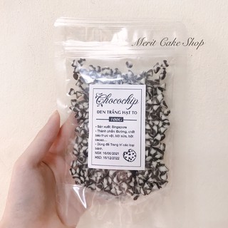 Chocochip đen trắng hạt to 100g