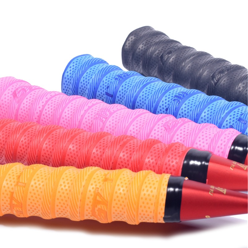Combo 5c Quấn cán vợt Tennis, Cầu Lông có gân chống xoay vợt, thấm hút mồ hôi Minh House