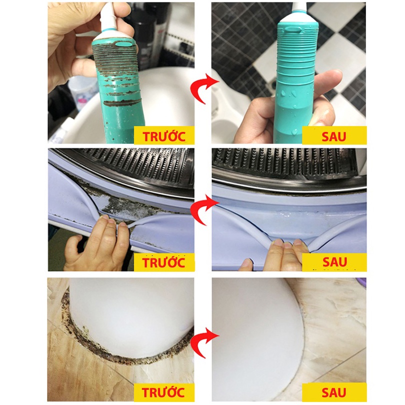 Gel Tẩy Mốc Đa Năng 120ml - Tẩy Nấm Mốc Silicon, Gioăng Cao Su Máy Giặt, Mốc Chân Tường, Mạch Gạch Men
