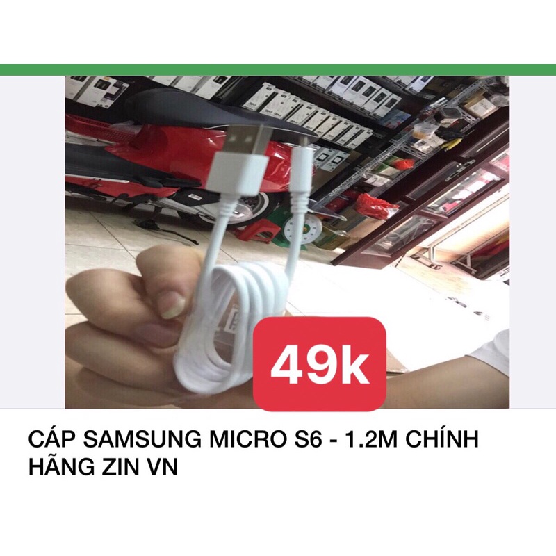 cáp samsung s6 chính hãng