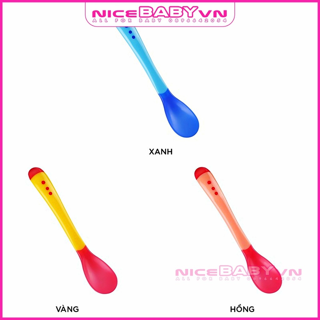 Thìa Báo Nóng Cảm Ứng Nhiệt Cho Bé Độ Mềm Vừa Phải NiceBabyVn