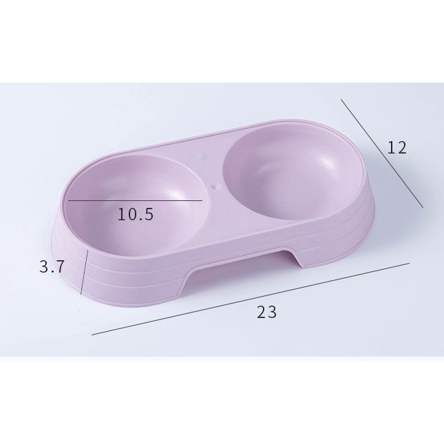 Bát Ăn Đôi Chó Mèo Chất Liệu Nhựa ABS BA8172 MIAOCAT