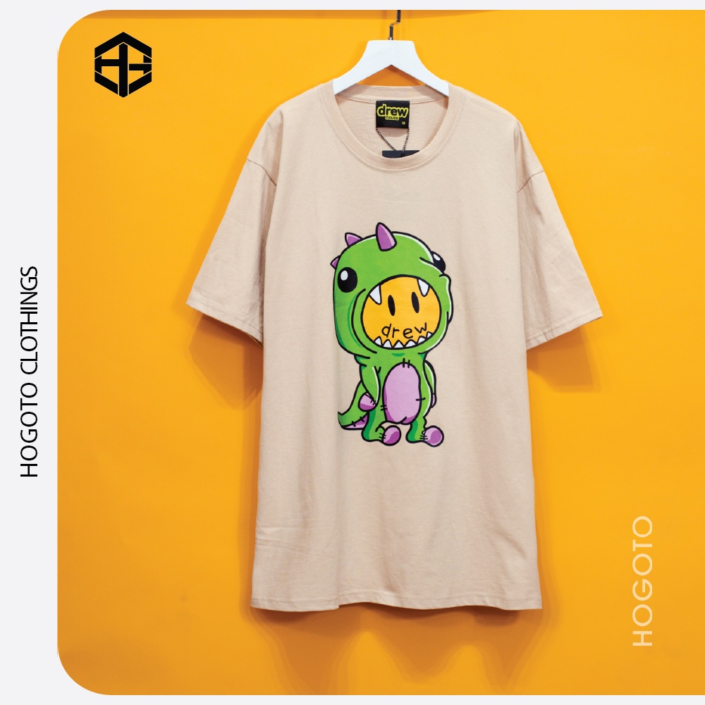 Áo thun tay lỡ DREW house khủng long Hogoto shop , Áo phông cotton unisex nam nữ form rộng oversize | BigBuy360 - bigbuy360.vn