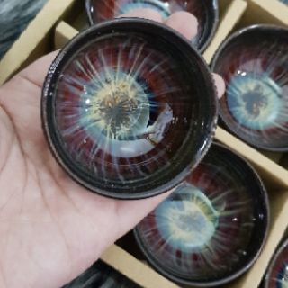 Bộ tách trà hoa văn ẩn lòng
