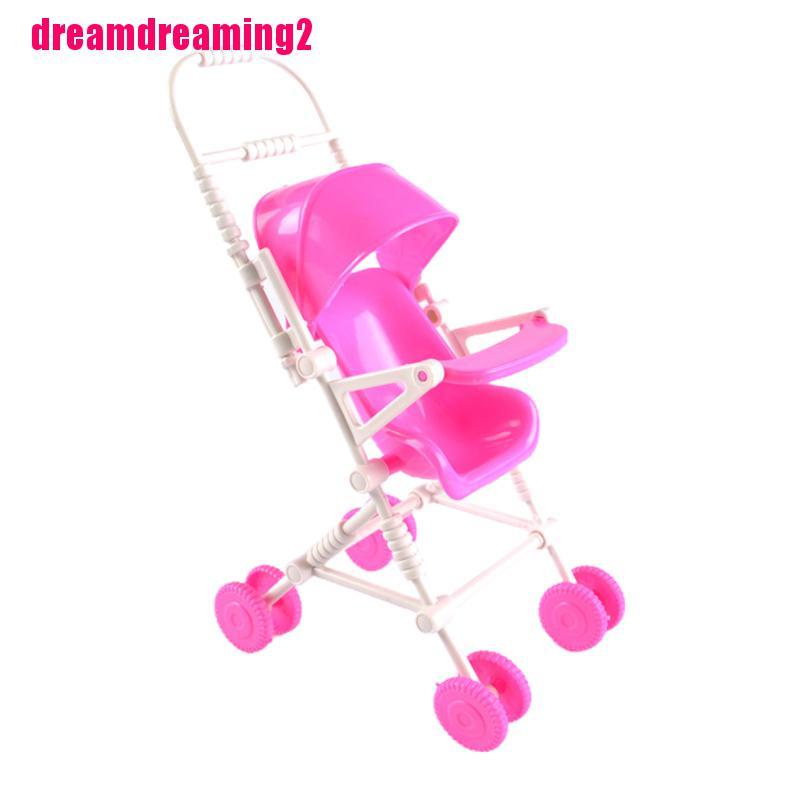 Mô Hình Xe Đẩy Em Bé Trang Trí Nhà Búp Bê