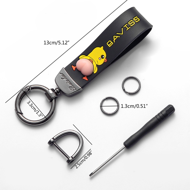 Móc Khóa Hình Mông Động Vật 3D Độc Đáo