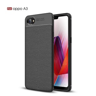 Oppo A3s, Ốp lưng silicon dẻo lưng nhám, chống trơn trượt, chống bám mồ hôi