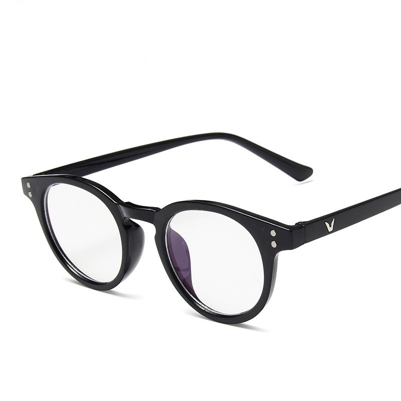 Kính mát gọng tròn chống tia ánh sáng xanh thời trang kiểu Hàn cổ điển năng động dành cho nam và nữ