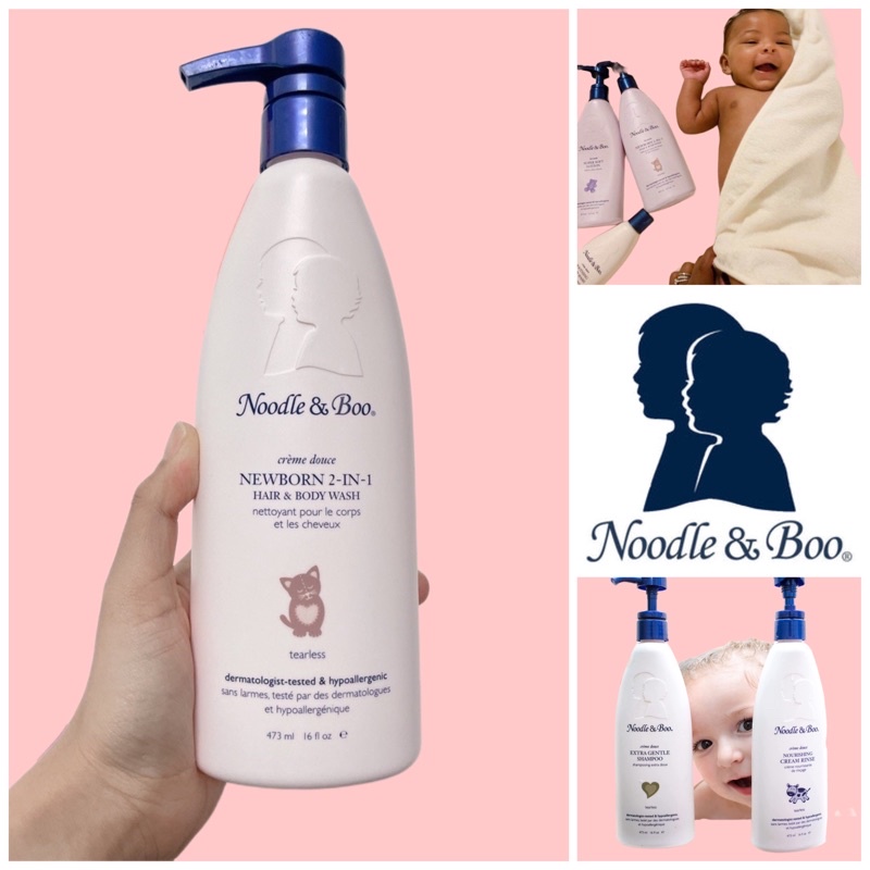 Sữa tắm gội 2 trong 1 Noodle and Boo cao cấp 473ml  chuẩn hãng Noodle & Boo cho bé từ sơ sinh