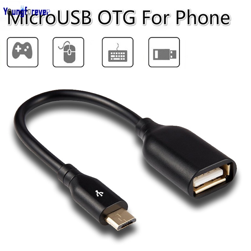 Cáp chuyển đổi dữ liệu từ đầu cắm OTG Micro USB sang cổng cắm USB 2.0
