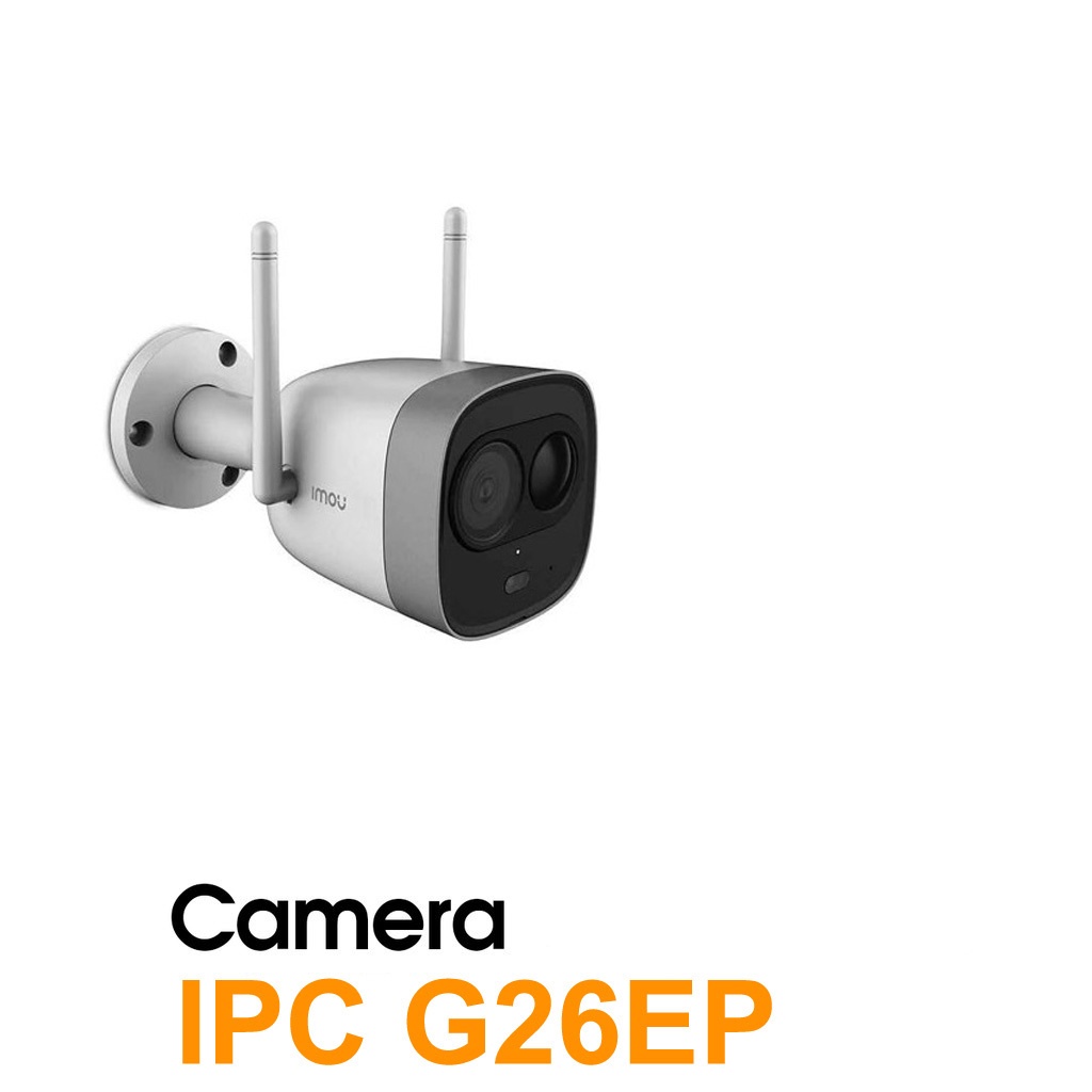 Camera Wifi imou Bullet IPC G26EP FHD ngoài trời IP67 đàm thoại 2 chiều hồng ngoại đêm 30m - Chính hãng DSS BH 24 tháng