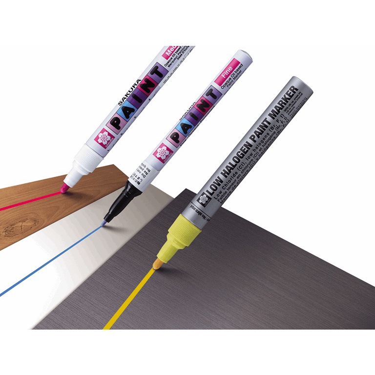 Bút sơn dầu đánh dấu công nghiệp nhiều màu sắc Sakura Paint Marker Fine Point - Ngòi 1.0mm