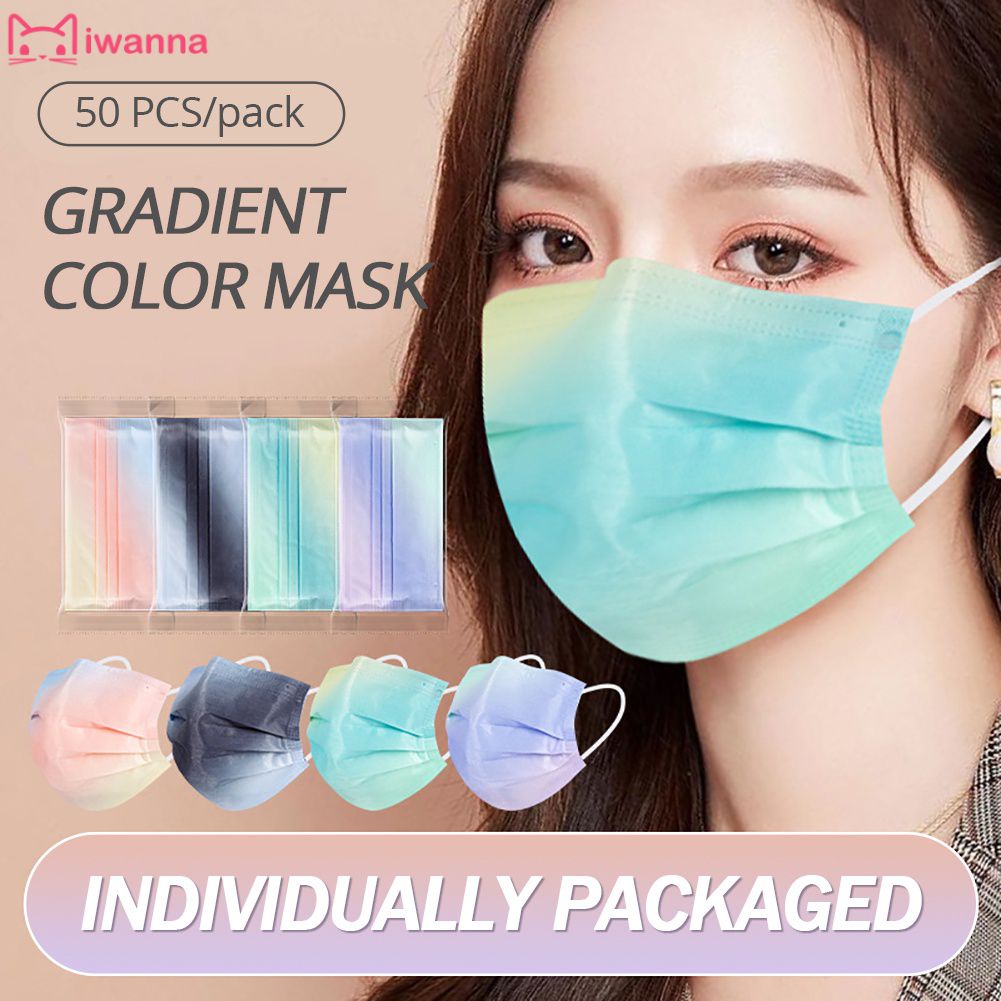 ⭐Bán Chạy Nhất⭐1Pc Thời Trang Giả Tưởng Kf94 Mặt Nạ Giao Hưởng Gradient Bảo Vệ Riêng Lẻ Đóng Gói Mặt Nạ 3 Lớp Thoáng Khí VN