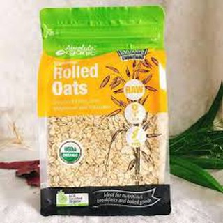 Yến mạch ÚC hữu cơ nguyên hạt (cán mỏng) giảm cân Absolute Organic Rolled Oat (700g) date 3 2022