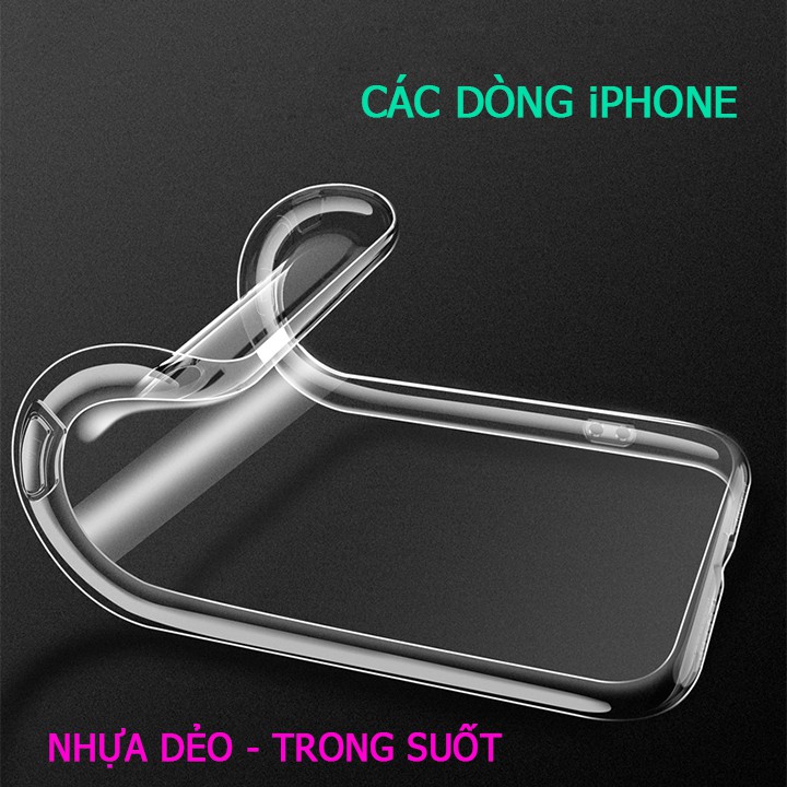 [ỐP FULL VIỀN] Ốp lưng chống bẩn iPhone 7 - iPhone 7 Plus - nhựa dẻo - Có lót nhung bên trong