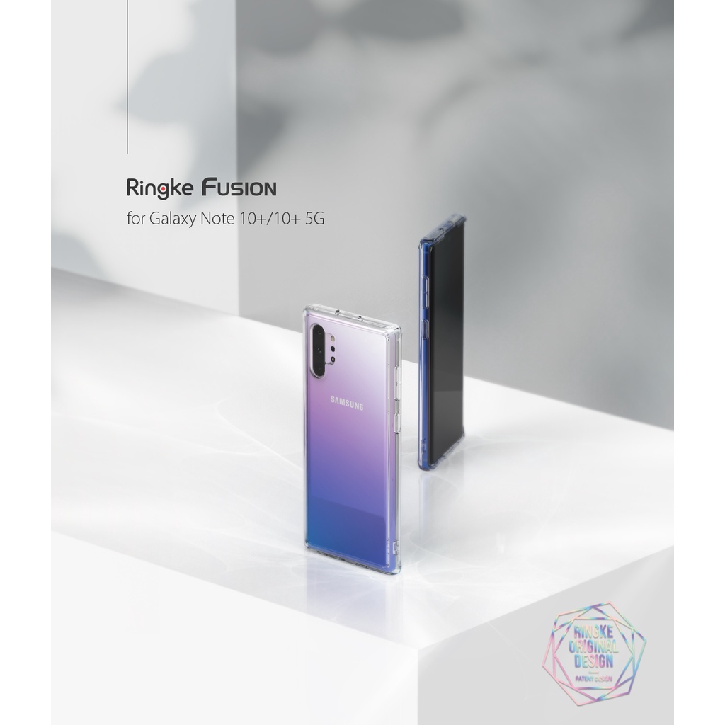 Ốp điện thoại Ringke Fusion cứng màu sắc trong suốt cho Galaxy Note 10 Plus