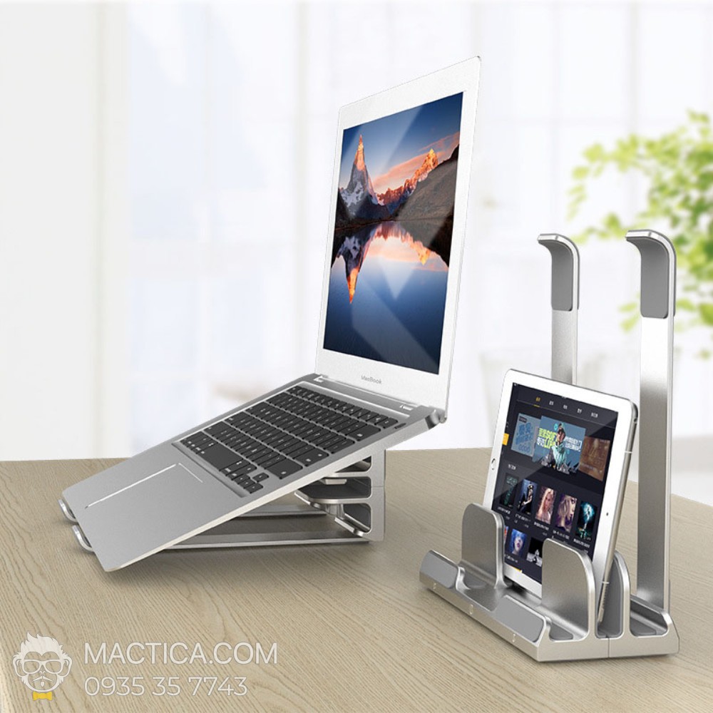 Giá Đỡ Macbook Đa Năng X1 Stand Với Khe Kẹp Dựng Đứng