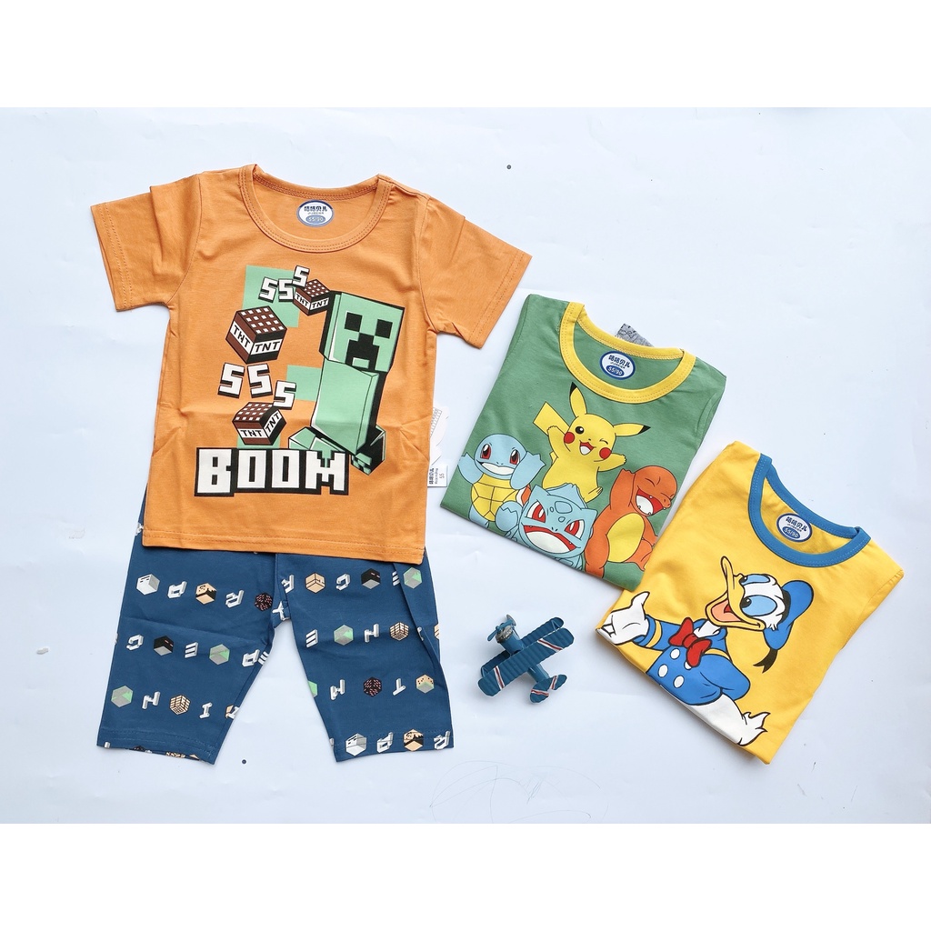 Bộ lửng cotton xuất hàn hãng Jijiber cho bé trai từ 1-10 tuổi
