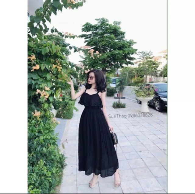 Đầm maxi voan di biển(hàng bao đẹp) | BigBuy360 - bigbuy360.vn