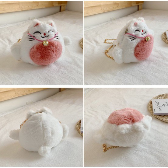 Túi xách mèo may mắn TXB10 túi đeo chéo cute dễ thương