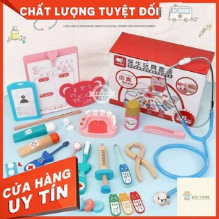 Bộ Đồ Chơi Gỗ Bác Sĩ Nha Khoa Bằng Gỗ Đẹp Cho Bé