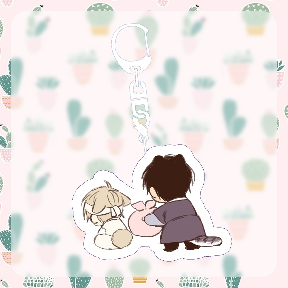 Móc khóa NO LOVE ZONE BL Không Chốn Yêu Đương manhwa chibi xinh xắn